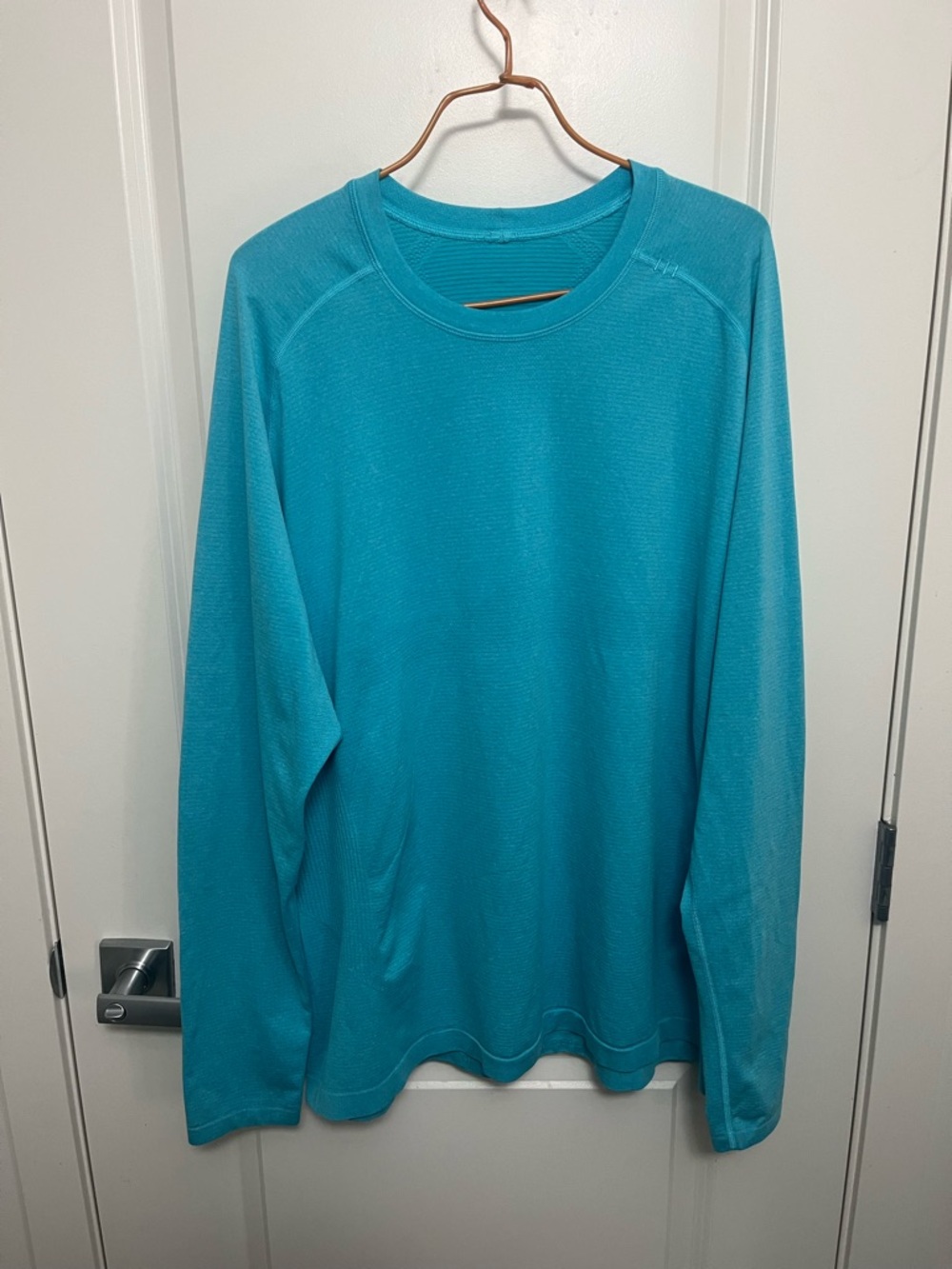 Lululemon athletica Metal Vent Tech Long Sleeve 2.0 Teal Shirt in size XXL
